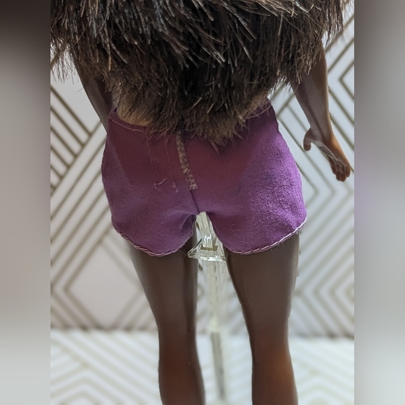 Barbie Beach Doll AA Kim Face White Swimsuit Floral 2017 Cleaned/Styled Washed - Picture 8 of 12